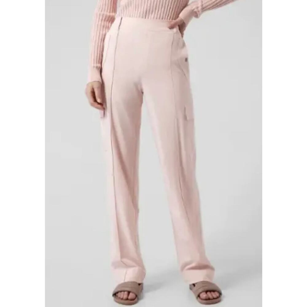 Athleta Women's Pink Vienna Cargo Wide Leg Pants Sz 12